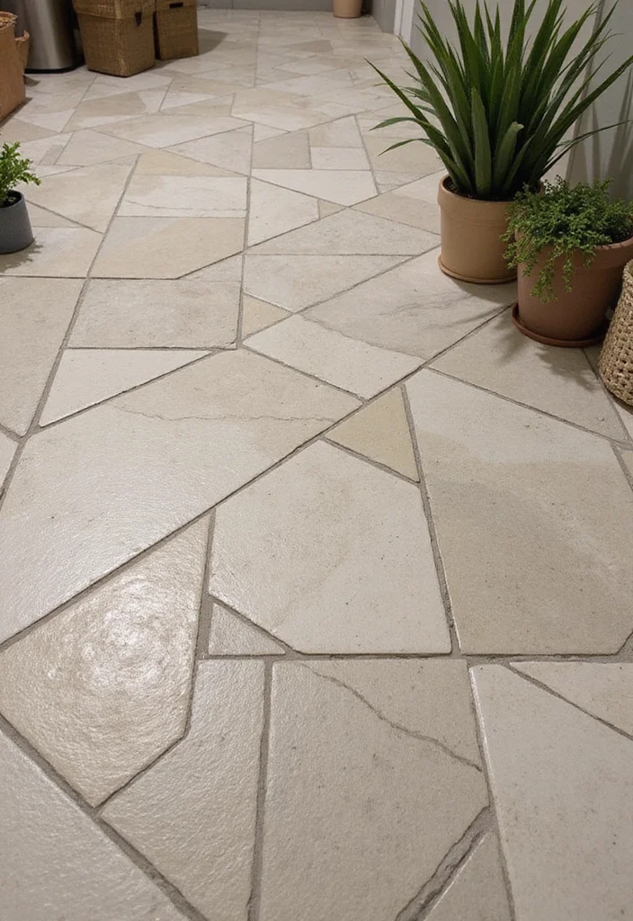 10 Basement Tile Floor Ideas for Durable Clean Surfaces - 1. Eco-Friendly Ceramic Tiles