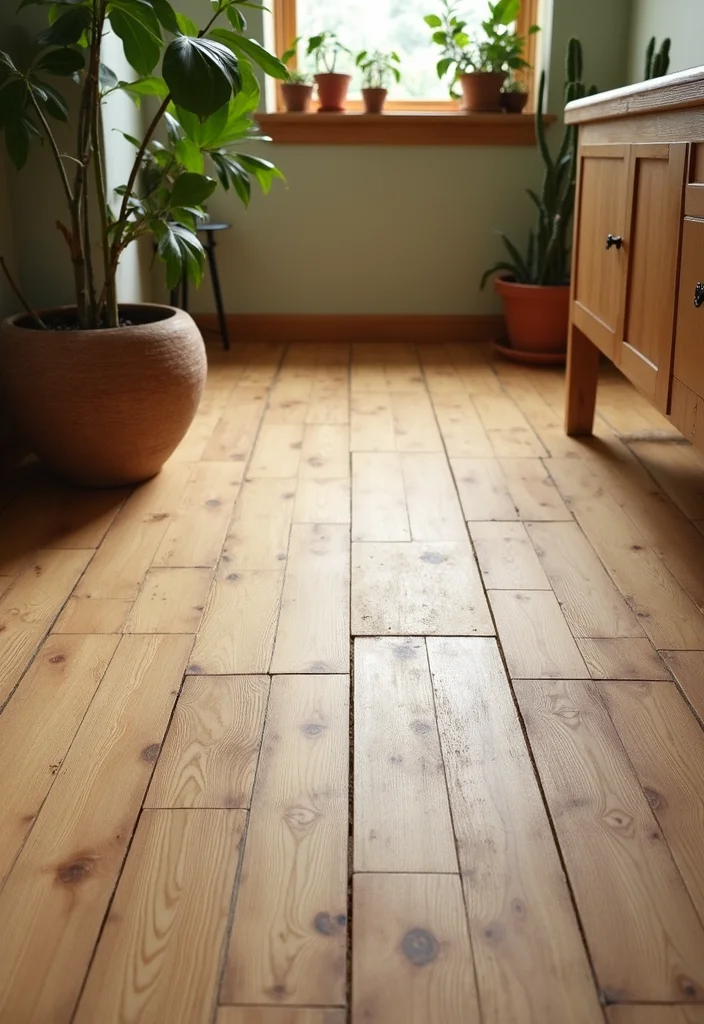 10 Basement Tile Floor Ideas for Durable Clean Surfaces - 10. Bamboo Tiles for Natural Beauty