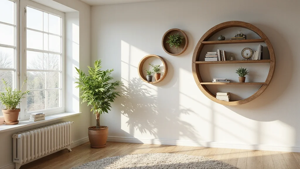 10 Circle Wall Shelf Decor Ideas for Simple Decorative Function