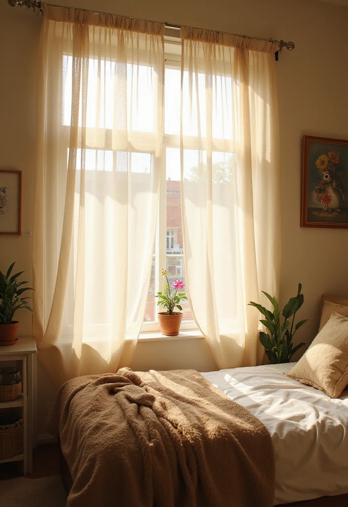 10 Dorm Curtain Ideas for Cozy Budget Friendly Rooms 1 10 Dorm Curtain Ideas for Cozy Budget Friendly Rooms - 1. Sheer Elegance