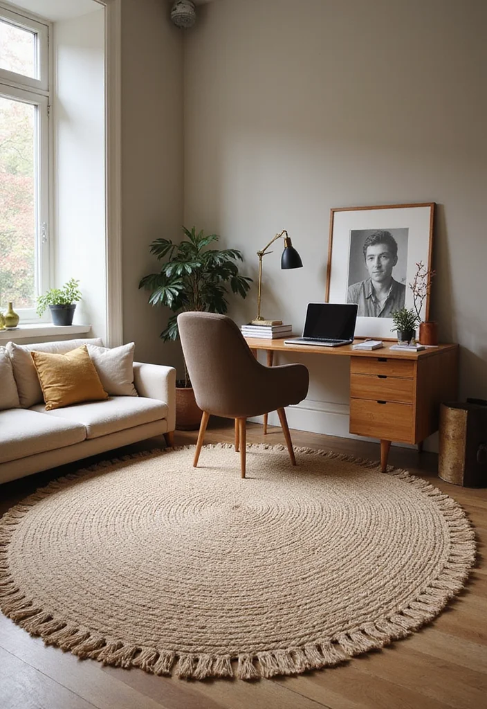 10 Office Rugs Ideas for Warm Comfortable Flooring - 4. Handwoven Wool Rugs