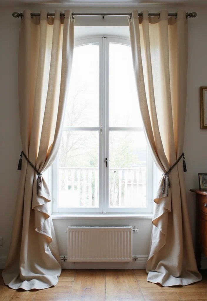 10 One Side Curtain Ideas for Asymmetrical Modern Style - 6. Asymmetrical Hemlines