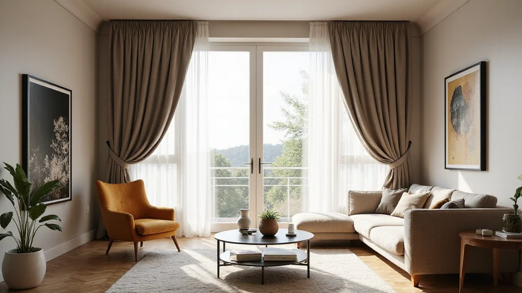 10 One Side Curtain Ideas for Asymmetrical Modern Style