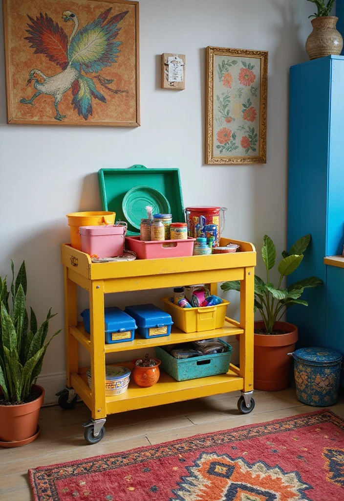 10 Storage Ideas for Your Basement: Unlock the Hidden Potential - 10. Rolling Carts for Easy Access