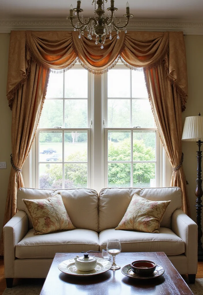12 Apartment Curtain Ideas for Privacy and Space Efficiency 100 12 Apartment Curtain Ideas for Privacy and Space Efficiency - 10. Statement Valances for Elegance