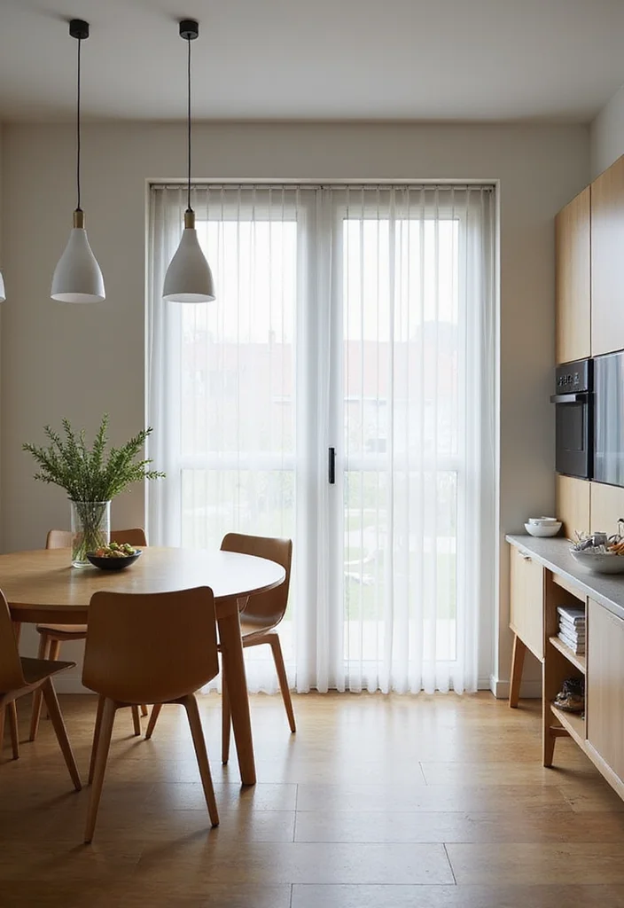 12 Apartment Curtain Ideas for Privacy and Space Efficiency 67 12 Apartment Curtain Ideas for Privacy and Space Efficiency - 7. Vertical Blinds for Compact Spaces