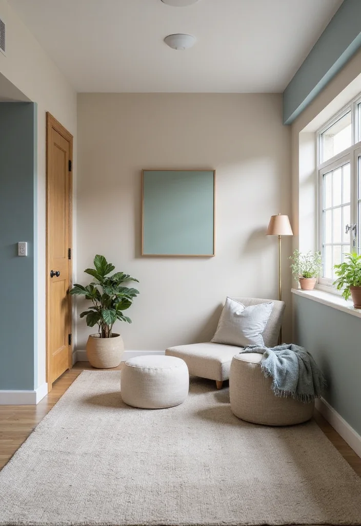 12 Basement Cozy Ideas for Warm Relaxed Comfort - 1. Create a Soft Color Palette