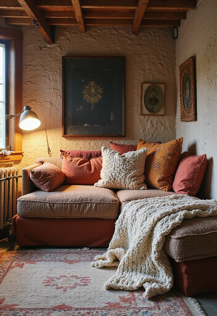 12 Basement Cozy Ideas for Warm Relaxed Comfort - 3. Add Plush Textiles
