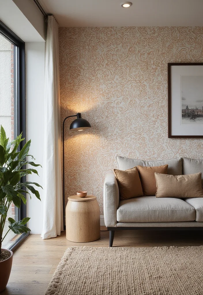 12 Basement Wall Ideas for Updated Stylish Finishes - 4. Wallpaper for Instant Character