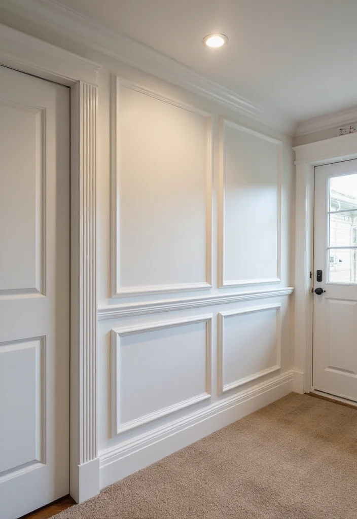 12 Basement Wall Ideas for Updated Stylish Finishes - 8. Modern Molding for Elegant Lines