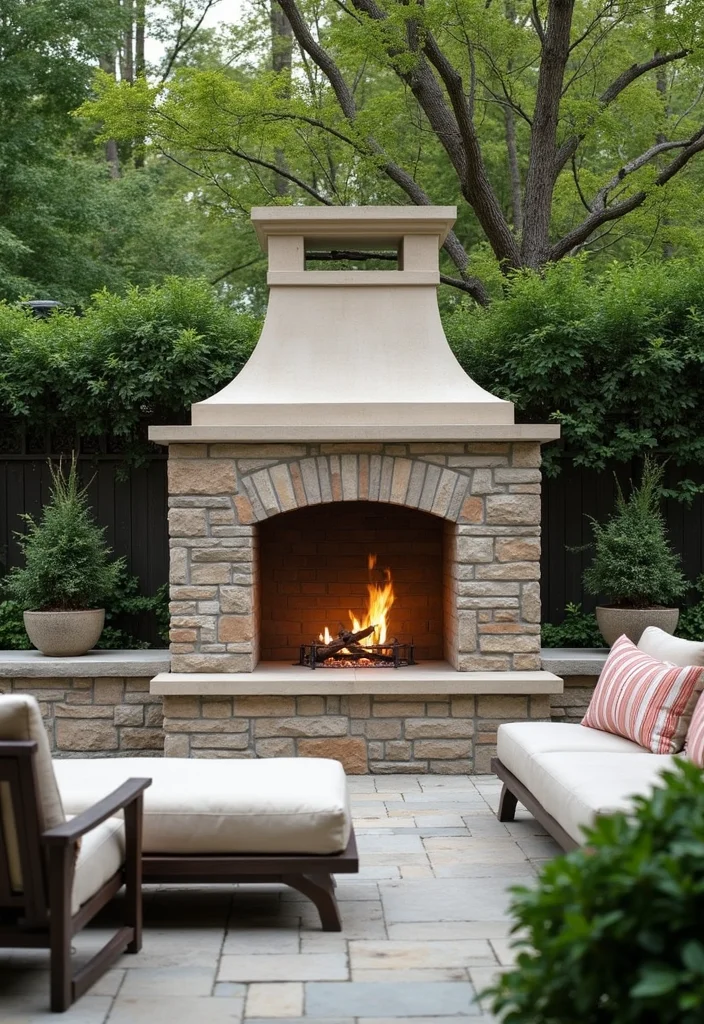 12 Built In Fireplace Ideas for Integrated Modern Living 4. Outdoor Built In Fireplaces