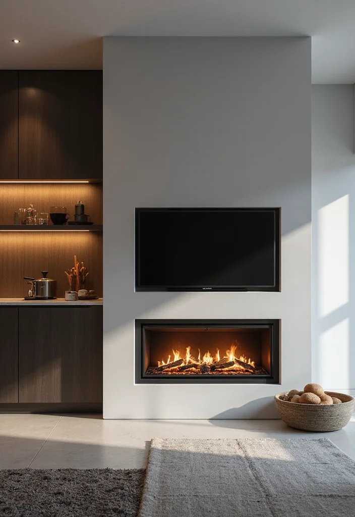 12 Built In Fireplace Ideas for Integrated Modern Living 6. Multi Functional Units