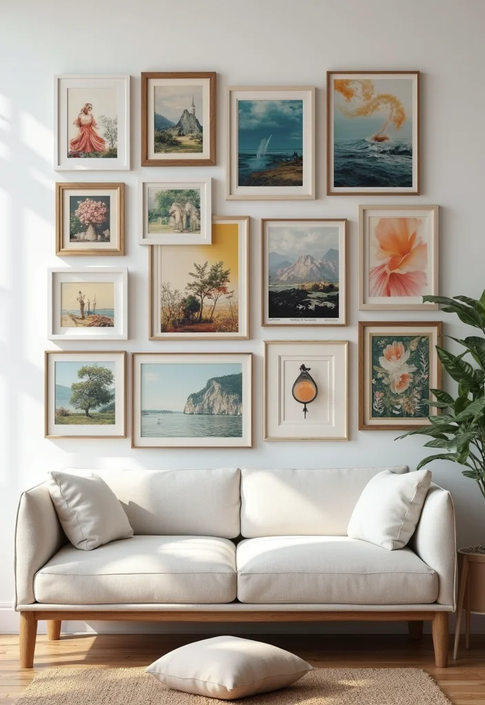 12 Collage Wall Decor Ideas for Personal Creative Expression 67 12 Collage Wall Decor Ideas for Personal Creative Expression - 7. Art Swap Collection