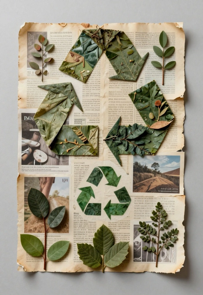 12 Collage Wall Decor Ideas for Personal Creative Expression 78 12 Collage Wall Decor Ideas for Personal Creative Expression - 8. Eco-Friendly Collage