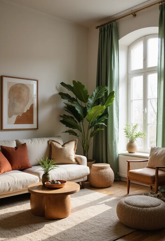 12 Curtain Panel Ideas for Fresh Updated Window Style - 11. Eco-Conscious Color Trends