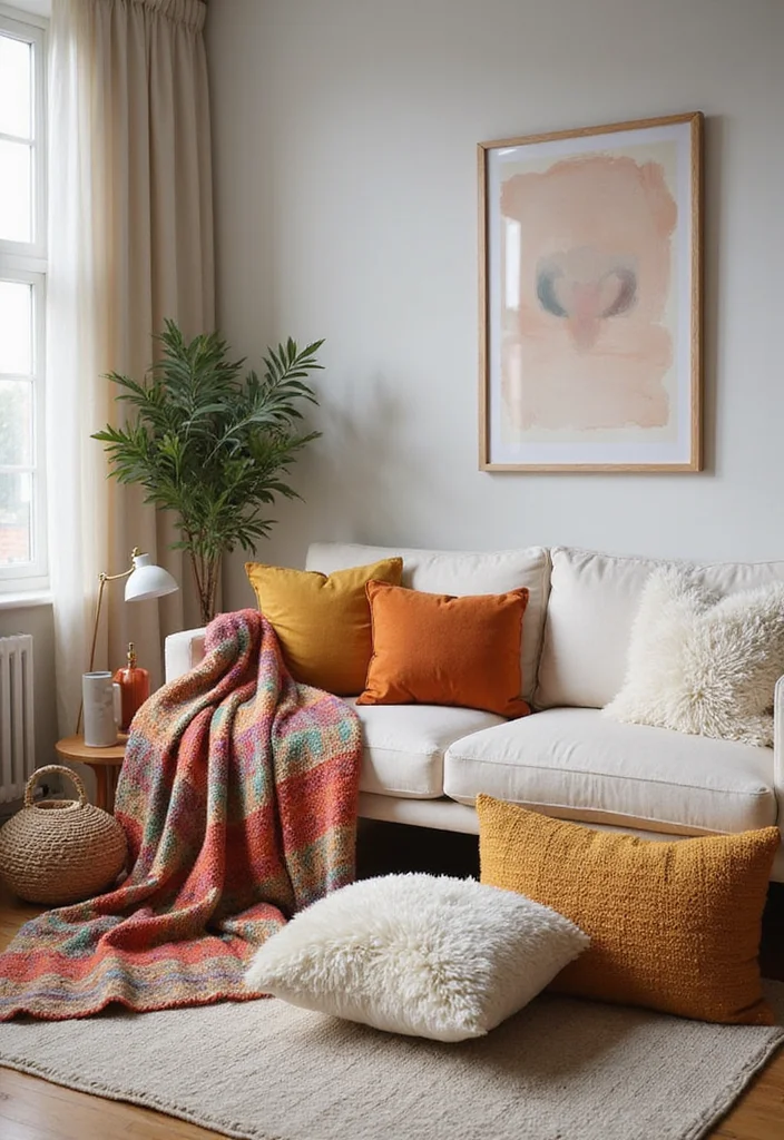 12 Cute Office Ideas for Soft Playful Work Vibes 45 12 Cute Office Ideas for Soft Playful Work Vibes - 5. Soft Textiles for Comfort