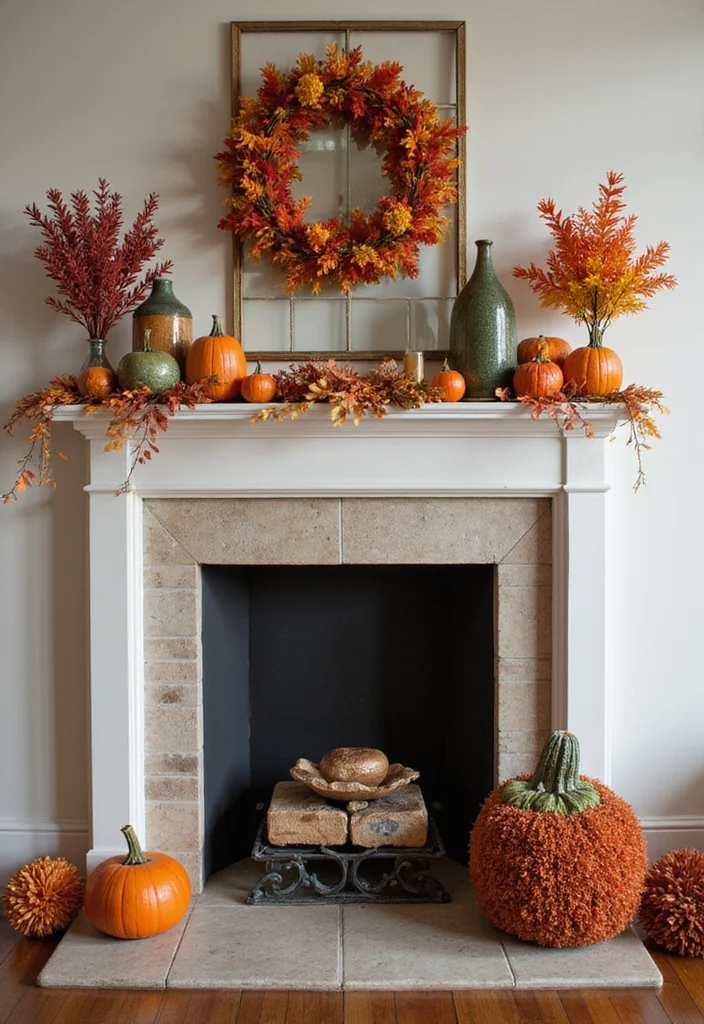 12 DIY Fireplace Ideas for a Budget-Friendly Transformation - 12. Seasonal Decor Changes