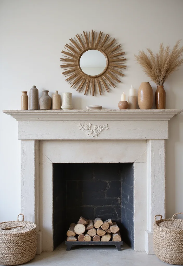 12 DIY Fireplace Ideas for a Budget-Friendly Transformation - 7. Decorative Mantel Accessories