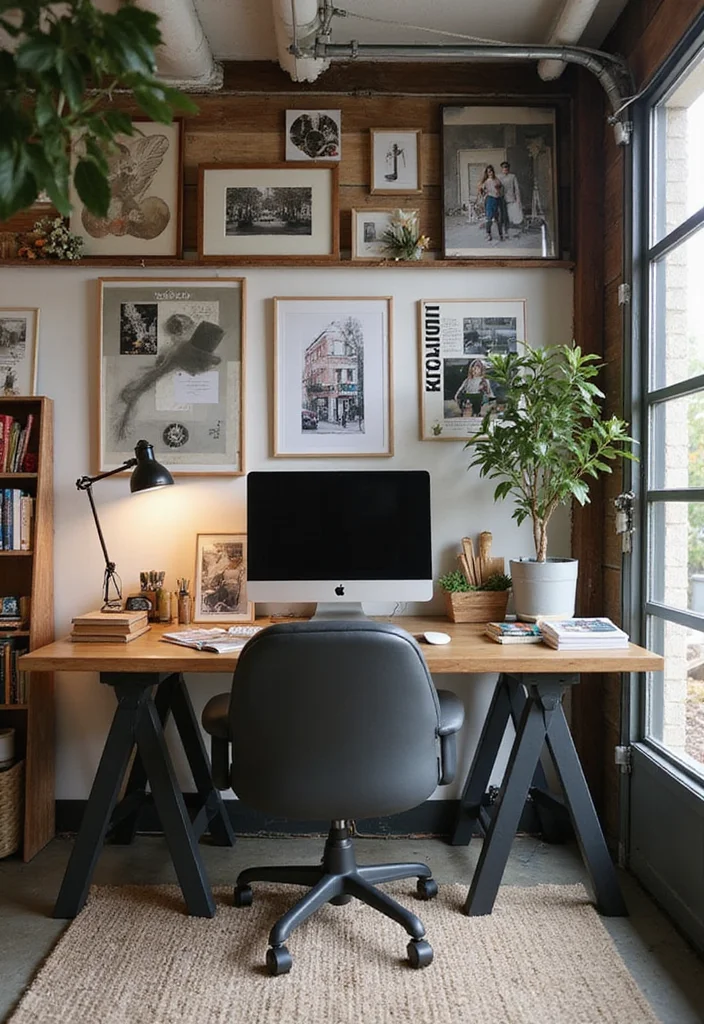 12 Garage Office Ideas for Quiet Functional Workspace - 10. Personal Touches for Inspiration