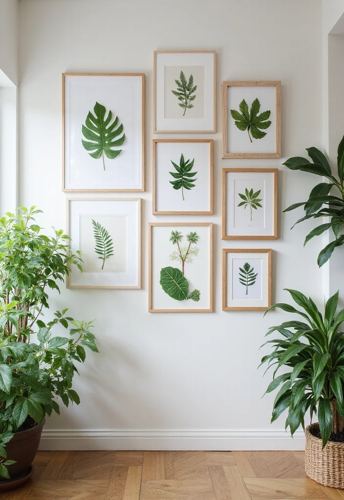 12 Guest Bedroom Wall Decor Ideas for Welcoming Soft Style - 2. Framed Botanical Prints