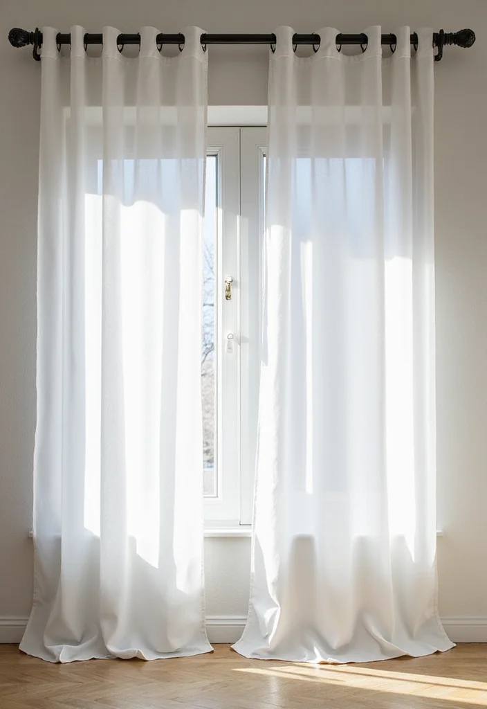 12 Half Curtain Rod Ideas for Simple Stylish Window Framing 111 12 Half Curtain Rod Ideas for Simple Stylish Window Framing 11. Ceiling Mounted Half Curtain Rods