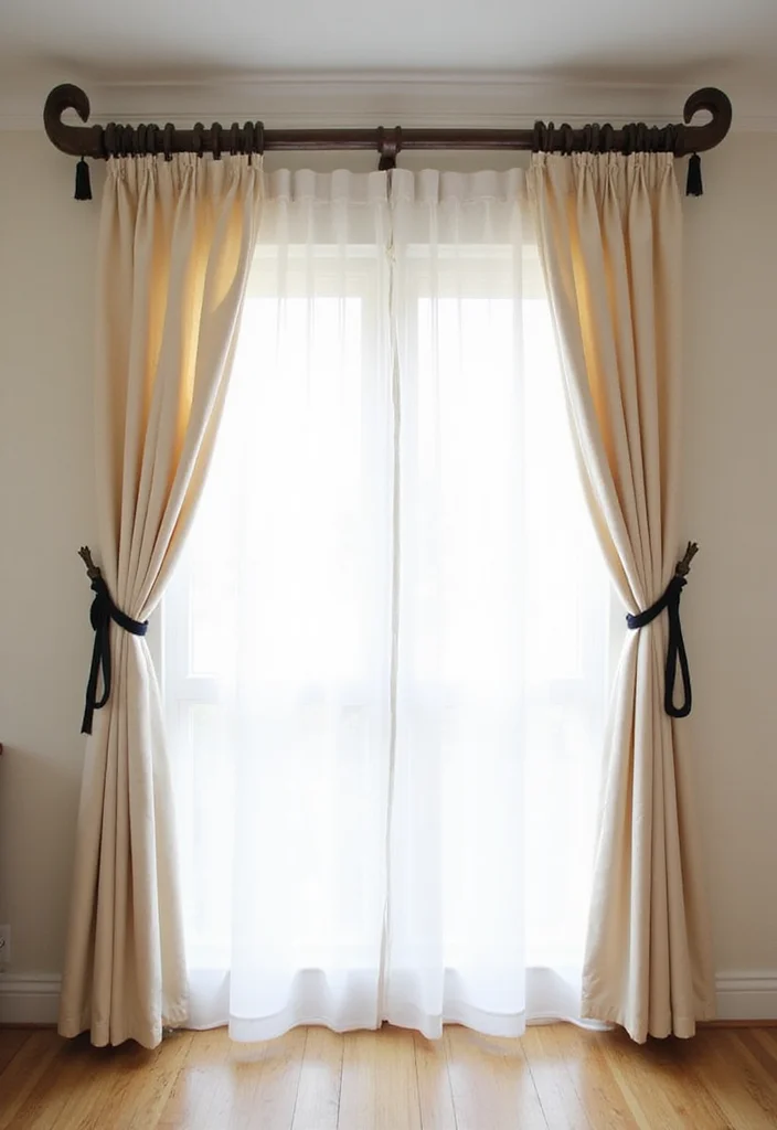 12 Half Curtain Rod Ideas for Simple Stylish Window Framing 122 12 Half Curtain Rod Ideas for Simple Stylish Window Framing 12. Half Curtain Rods with Custom Designs