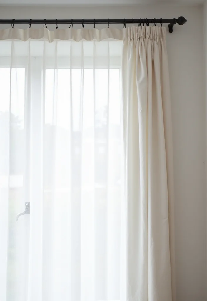 12 Half Curtain Rod Ideas for Simple Stylish Window Framing 34 12 Half Curtain Rod Ideas for Simple Stylish Window Framing 4. Minimalist Metal Half Rods
