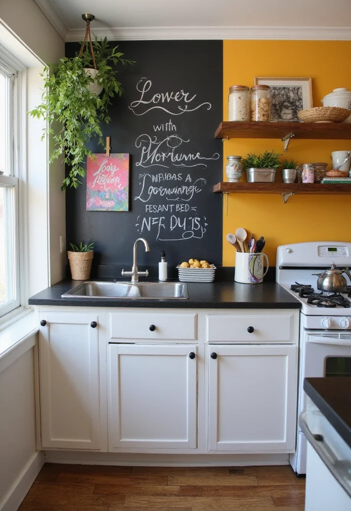 12 Kitchen Office Ideas for Integrated Practical Work Zones 111 12 Kitchen Office Ideas for Integrated Practical Work Zones - 11. Personalized Artwork Space