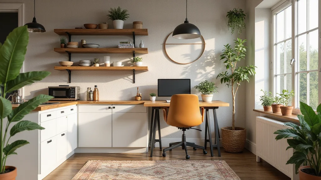 12 Kitchen Office Ideas for Integrated Practical Work Zones