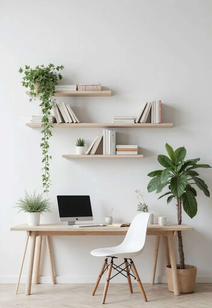 12 Office Bookcase Ideas for Smart Stylish Storage - 3. Floating Shelves