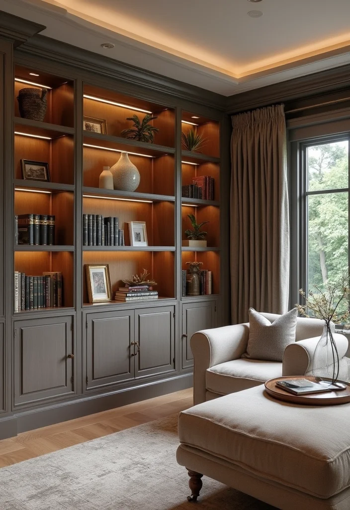 12 Office Bookcase Ideas for Smart Stylish Storage - 8. Built-In Bookcases