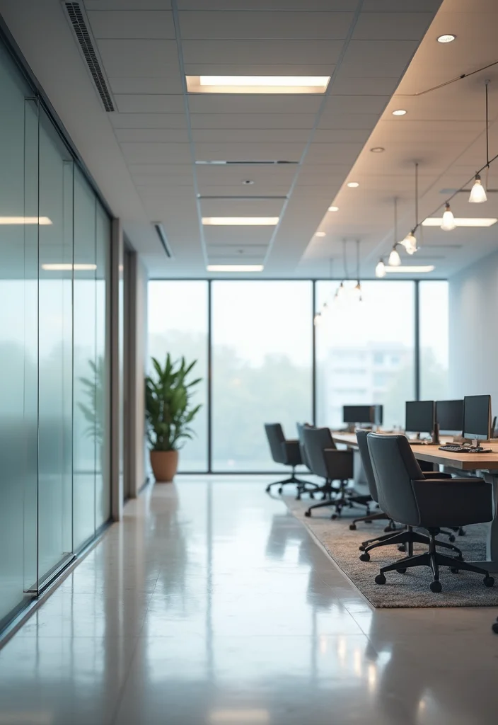 12 Office Lighting Ideas for Brighter Productive Spaces - 5. Recessed Lighting for a Sleek Look