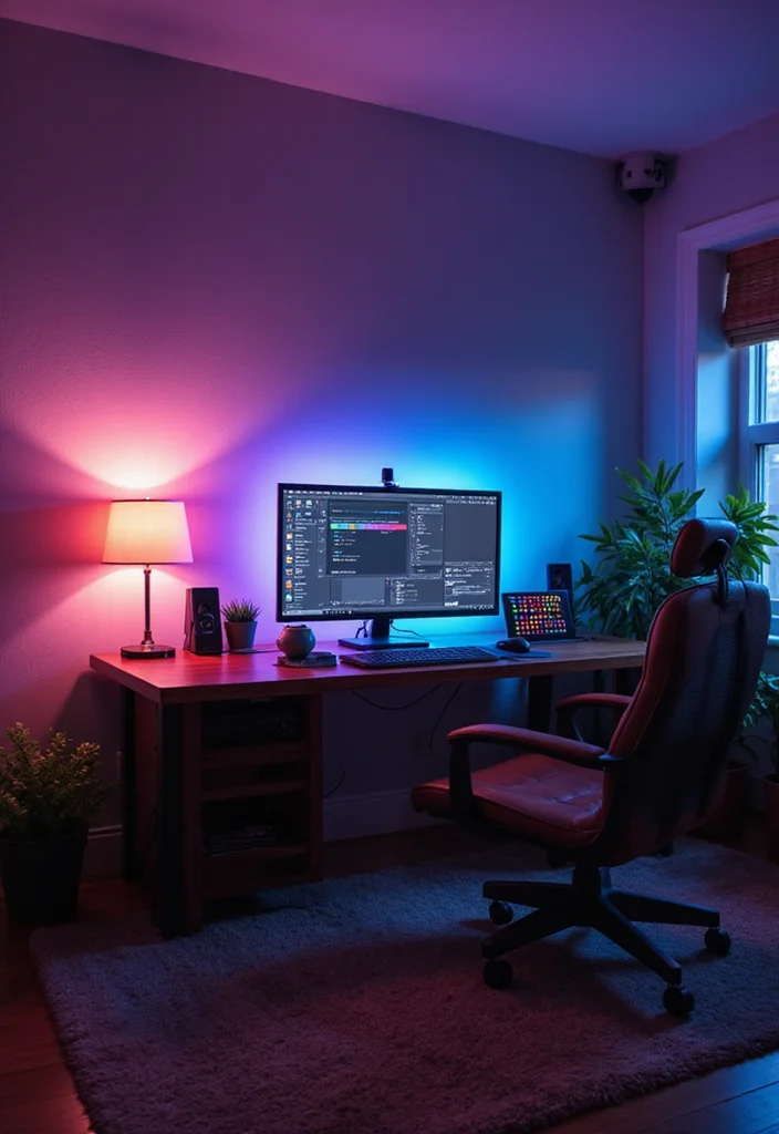 12 Office Lighting Ideas for Brighter Productive Spaces - 6. Smart Lighting Solutions