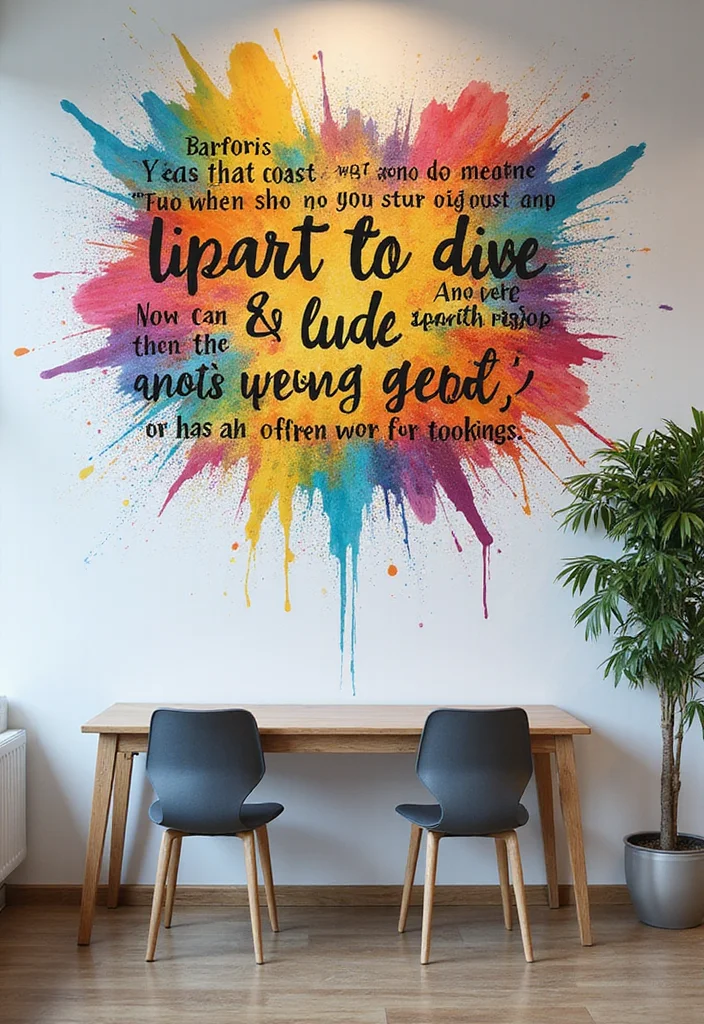 12 Office Painting Ideas for Fresh Motivating Walls 45 12 Office Painting Ideas for Fresh Motivating Walls 5. Motivational Quotes on Accent Walls