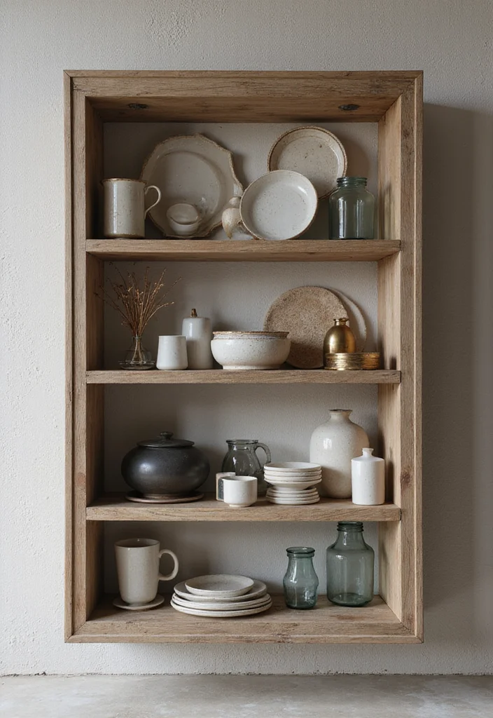 12 Office Shelf Decor Ideas for Clean Modern Displays - 6. Layered Textures