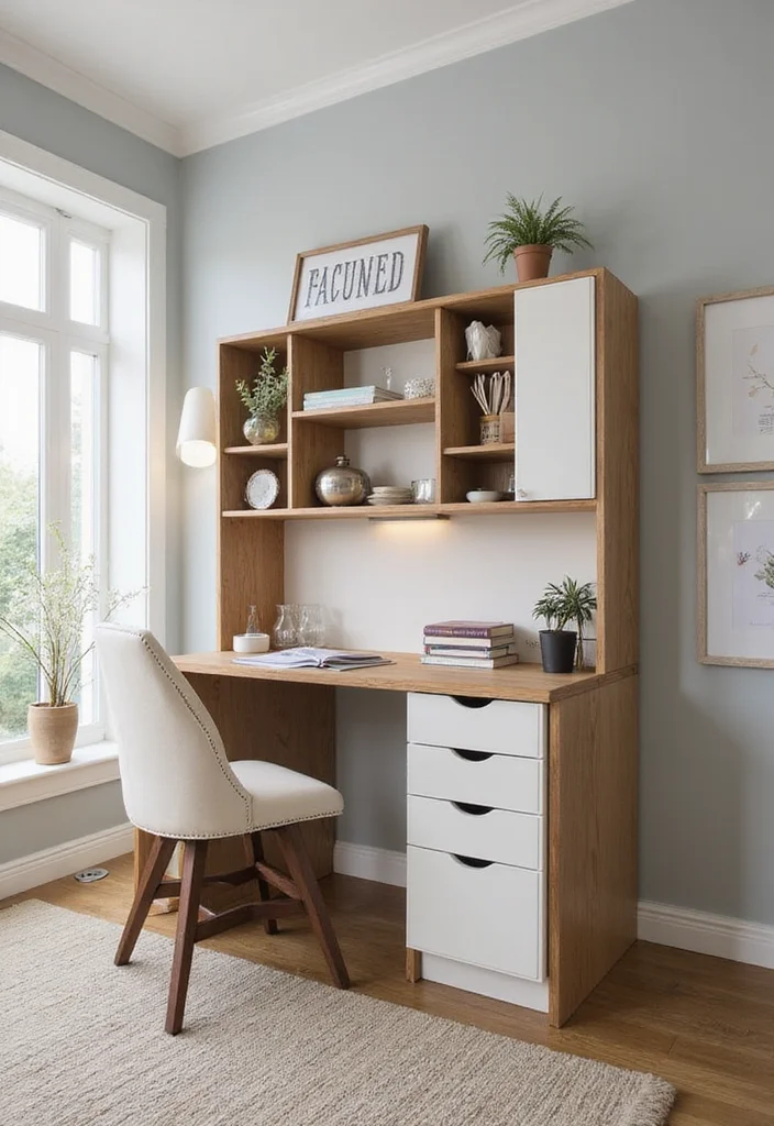 12 Office and Craft Room Ideas for Dual Purpose Creativity 2. Multi Functional Desk Solutions