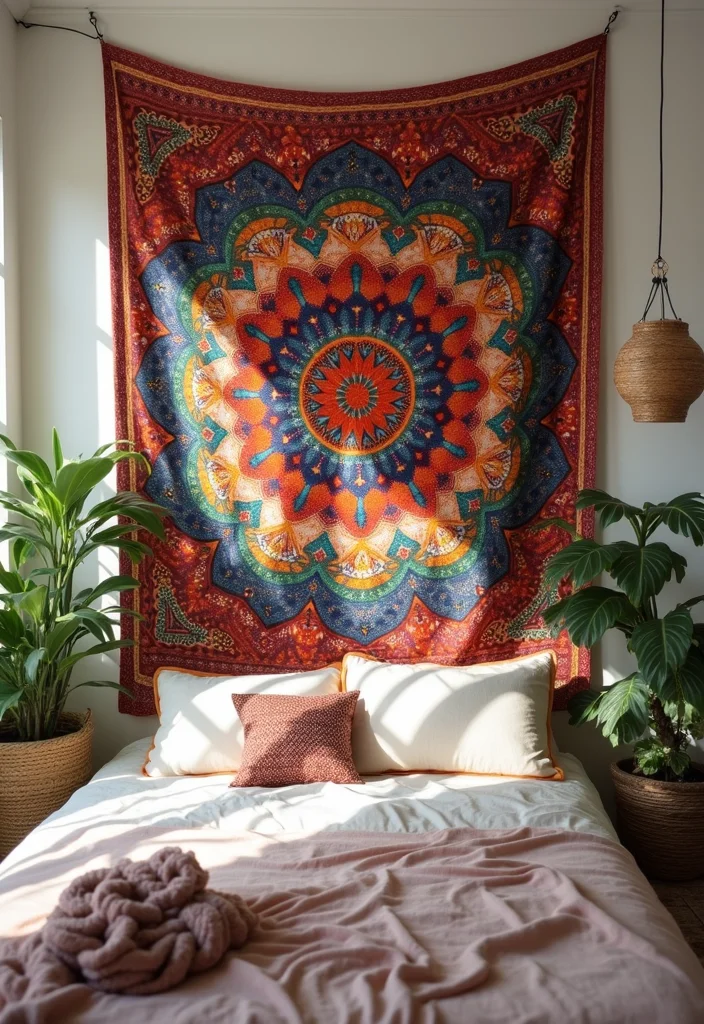 12 Room Decor Ideas Wall for Easy Stylish Upgrades - 1. Bohemian Tapestries