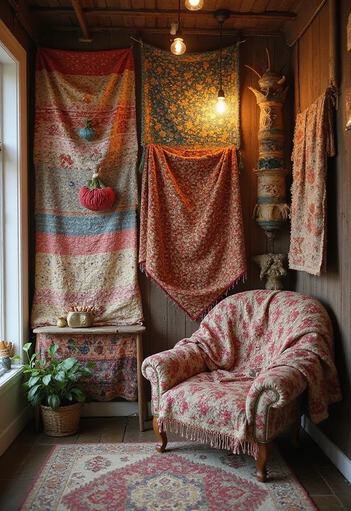 12 Room Decor Ideas Wall for Easy Stylish Upgrades - 11. Layered Textiles