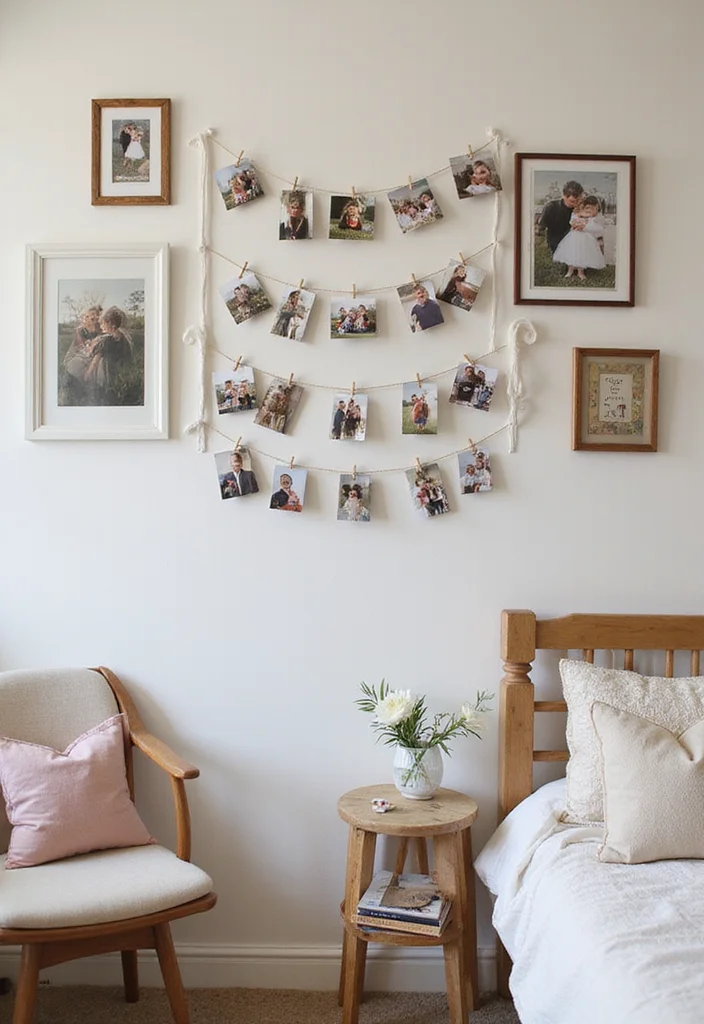 12 Room Decor Ideas Wall for Easy Stylish Upgrades - 12. Personal Photo Displays