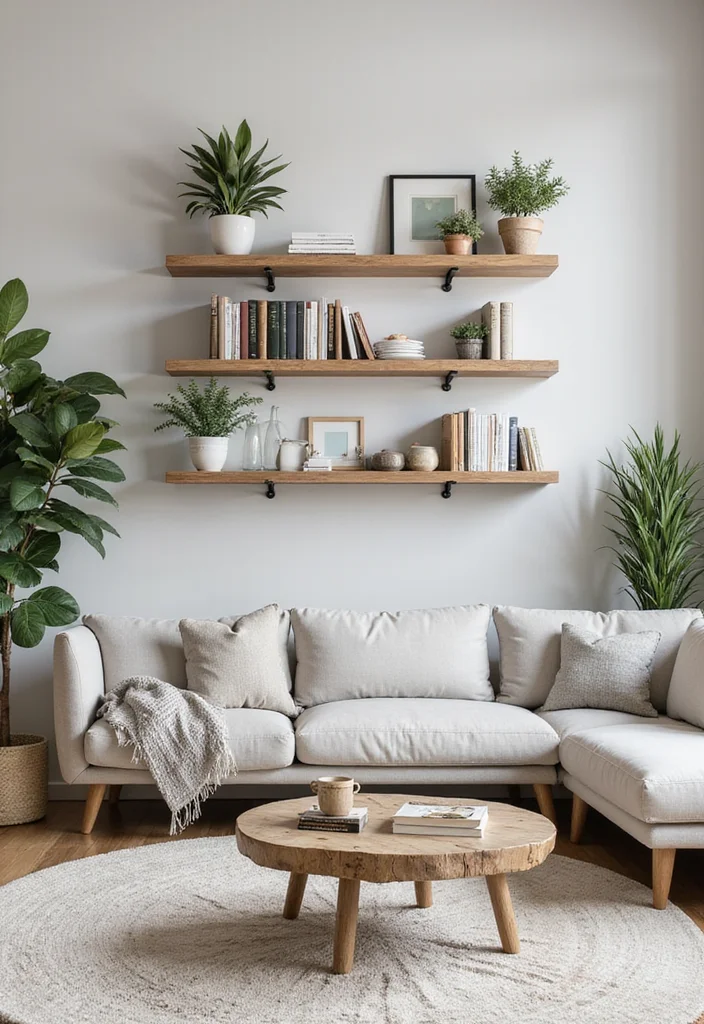 12 Room Decor Ideas Wall for Easy Stylish Upgrades - 9. Floating Shelves