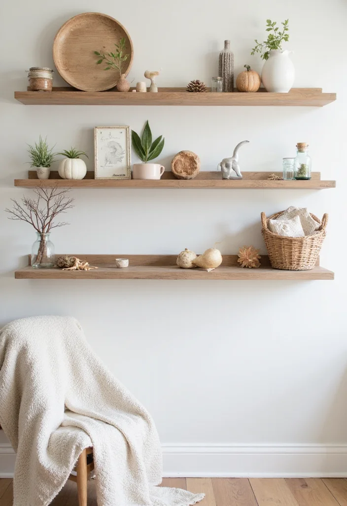 12 Wall Ledge Decor Ideas for Minimal Display Variety - 7. Seasonal Touches