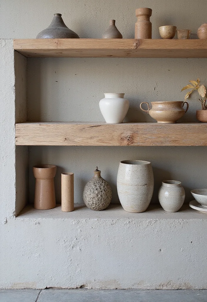 12 Wall Ledge Decor Ideas for Minimal Display Variety - 9. Layered Textures