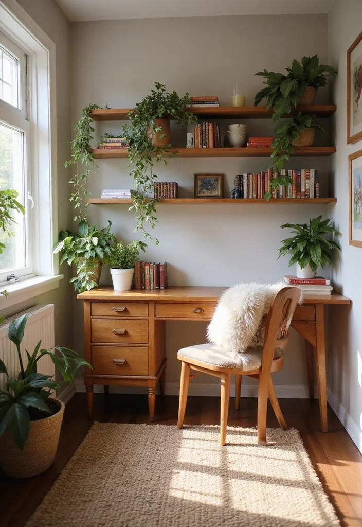 14 Basement Layout Ideas for Efficient Multi Zone Use - 1. Cozy Office Nook