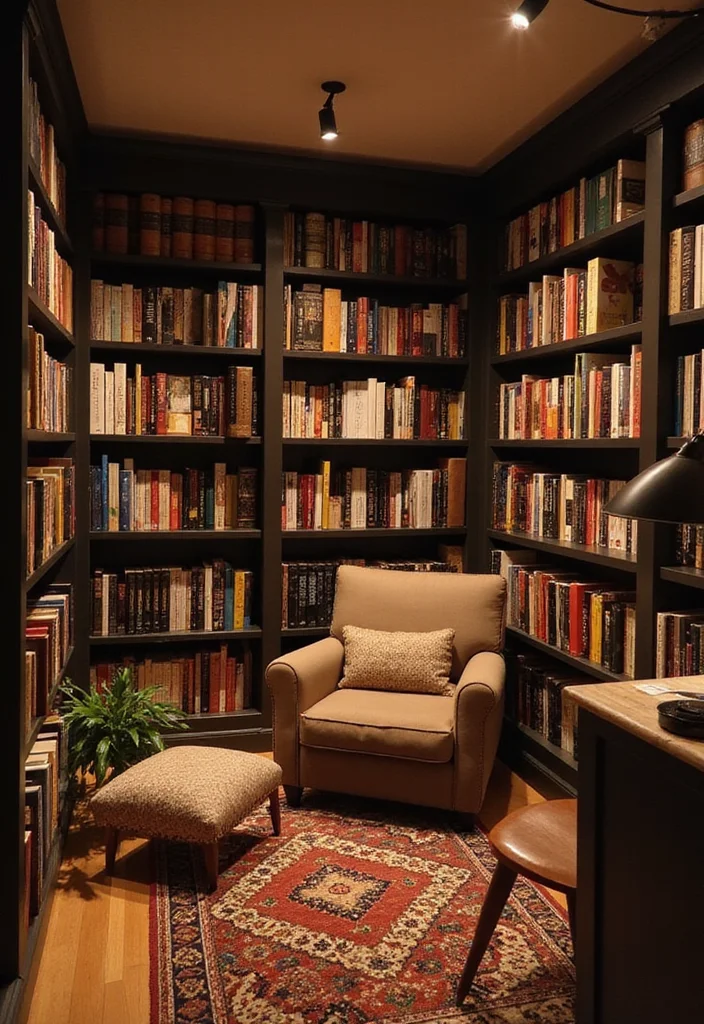 14 Basement Layout Ideas for Efficient Multi Zone Use - 7. Reading Lounge