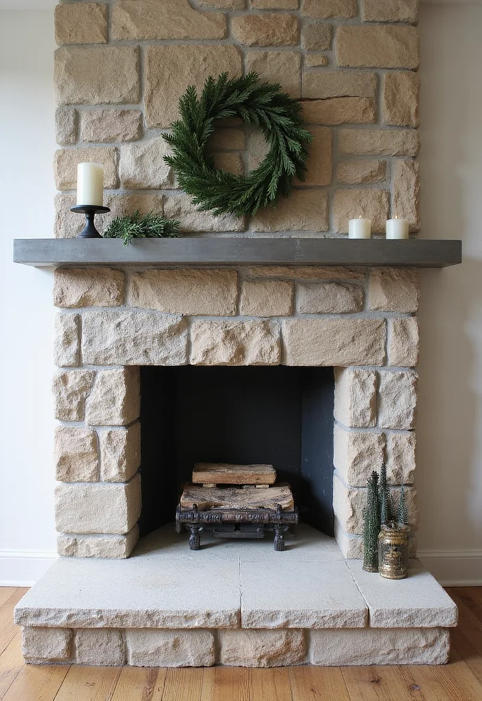 16 Fireplace Mantel Ideas for Strong Stylish Focal Points - 2. Stone and Steel Fusion