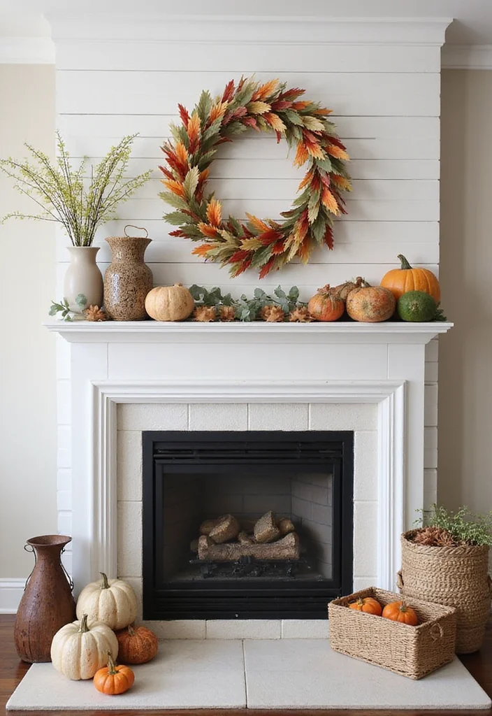 16 Fireplace Mantel Ideas for Strong Stylish Focal Points - 8. Seasonal Swaps