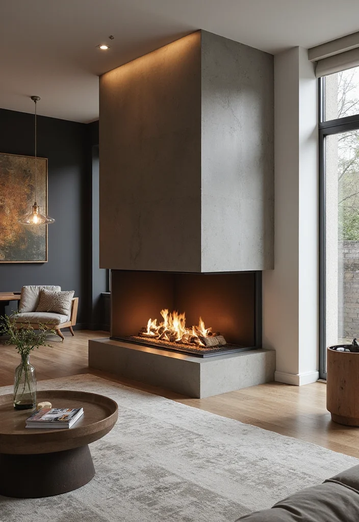 16 Two Story Fireplace Ideas for Dramatic Vertical Presence - 12. Double-Sided Fireplaces