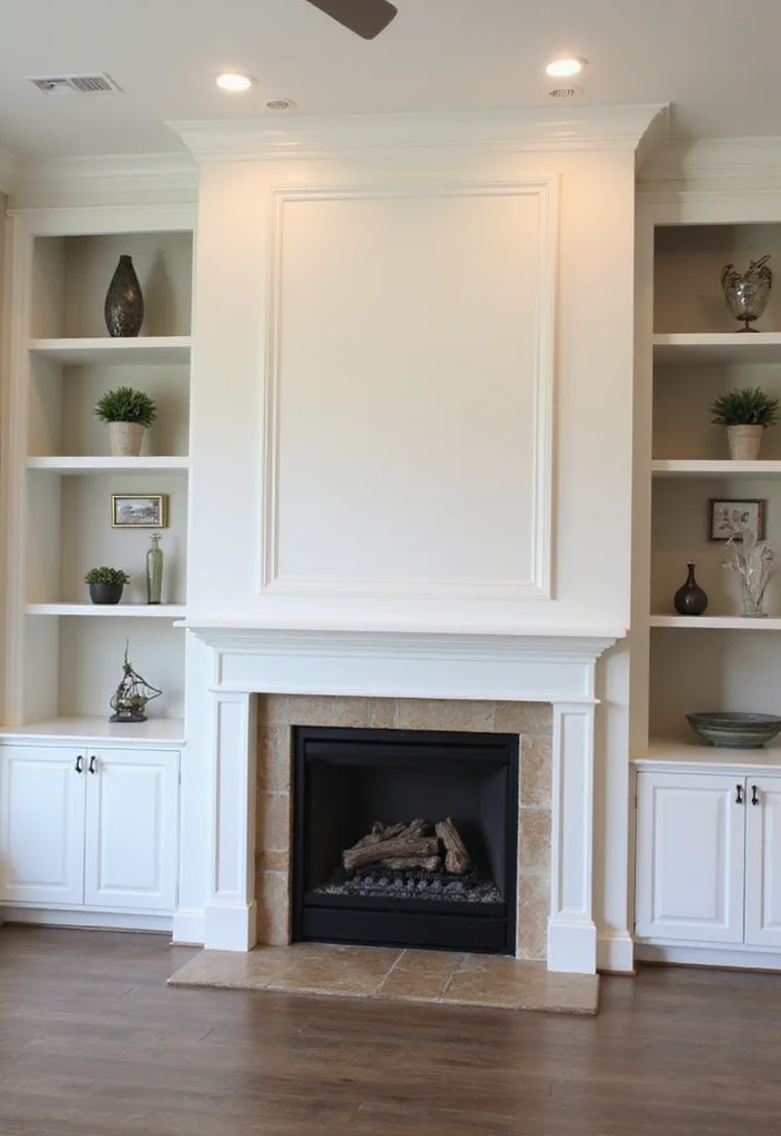 16 Two Story Fireplace Ideas for Dramatic Vertical Presence - 16. Custom Built-ins