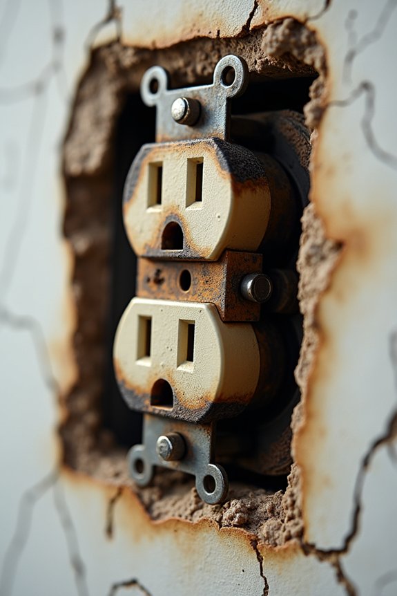 Why Do Wall Outlets Go Bad? 1 aging outlets with arcing wear