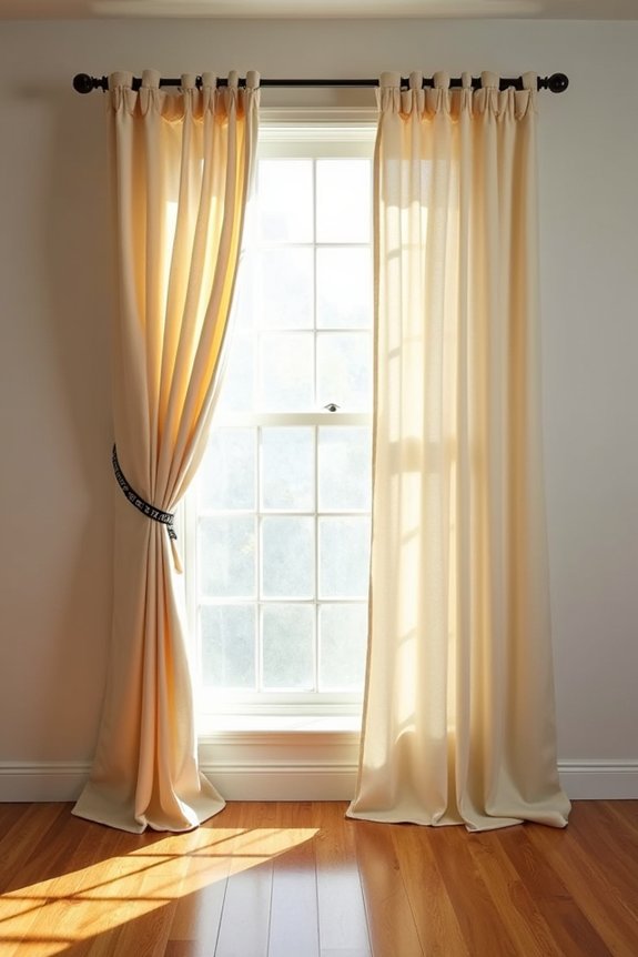 back tab curtain measurements ensure fullness